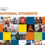 UT logo with collage of international student photos