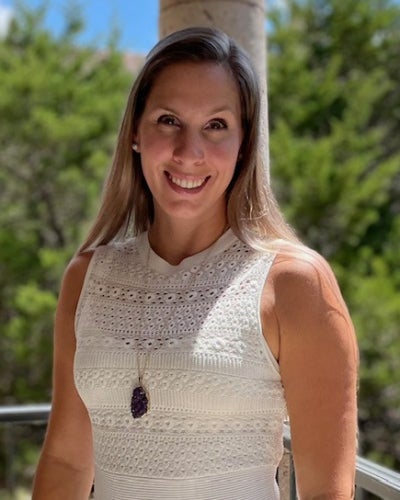 Dr. Arna Erega, director of clinical training, counselor education program, and assistant professor of practice in the Department of Educational Psychology.