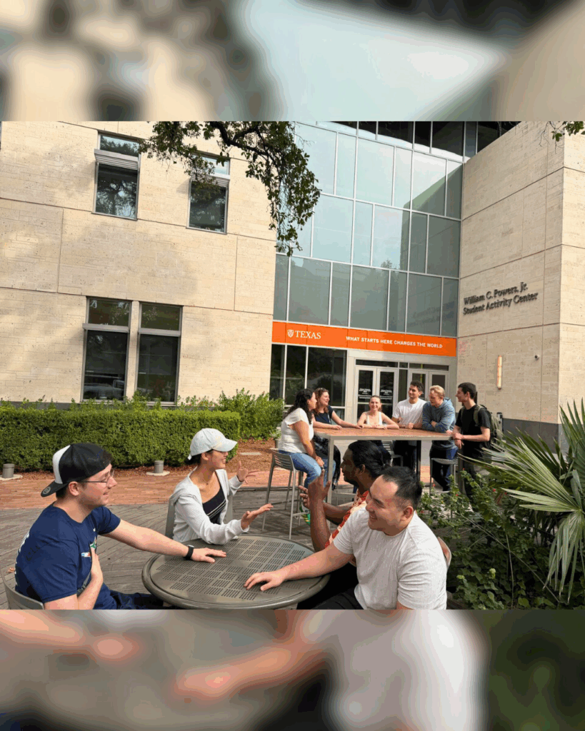Students together outside of the WCP